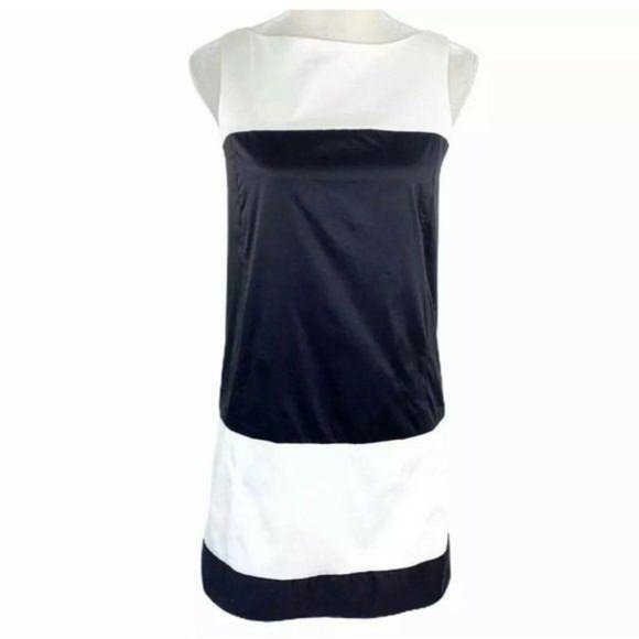Kate Spade Black White Color Block Shift Dress - Picture 2 of 11